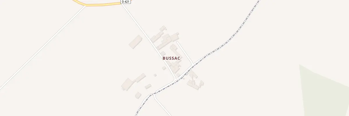 Plan du 9 Bussac à Birac