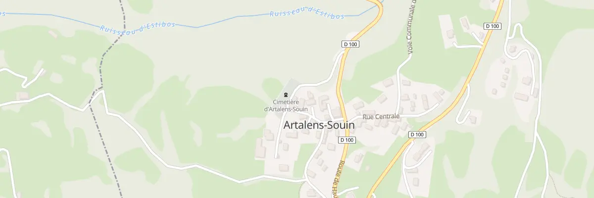 Plan du 1 Rue du Nerbiou à Artalens-Souin