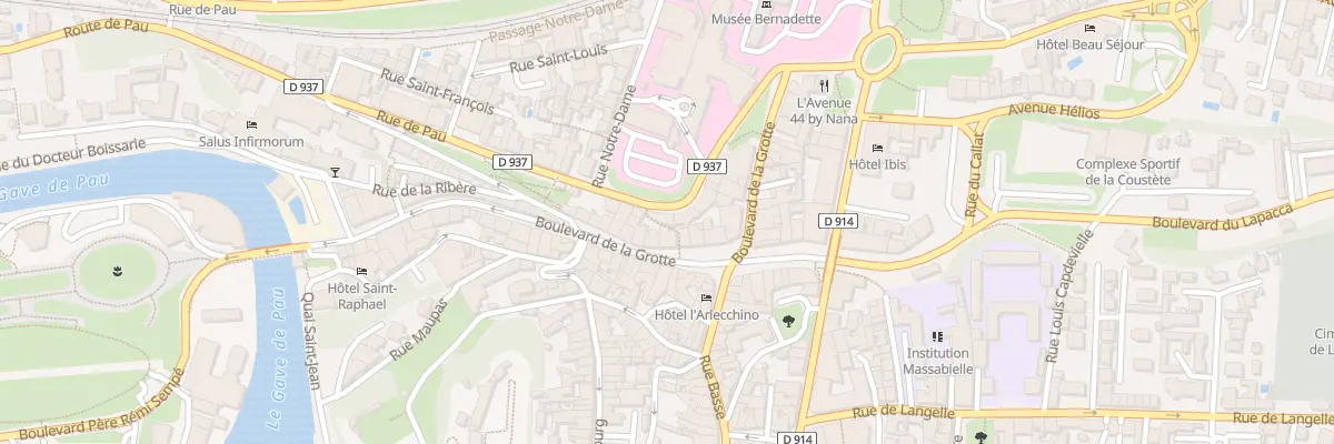 Plan du 11 Rue de Pau à Lourdes