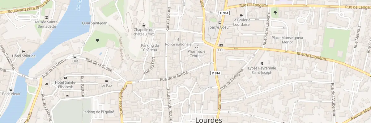 Plan du 4 Rue des Petits Fossés à Lourdes