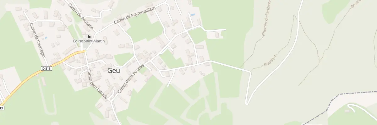 Plan du 13 Cami Deths Ariails à Geu
