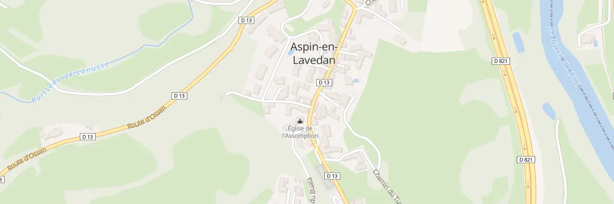 Plan du 14 Rue de la Ribère à Aspin-en-Lavedan
