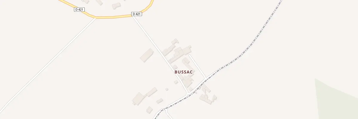 Plan du 5 Bussac à Birac