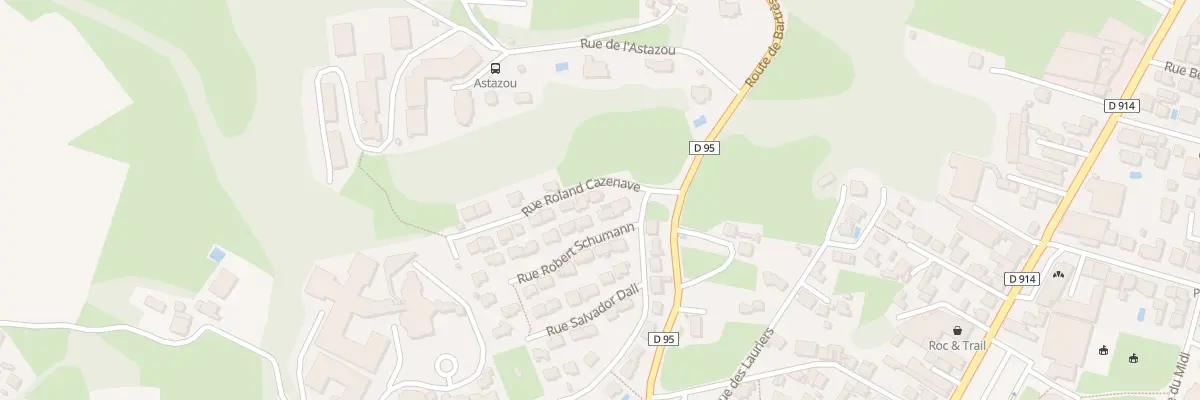 Plan du 1 Rue Roland Cazenave à Lourdes
