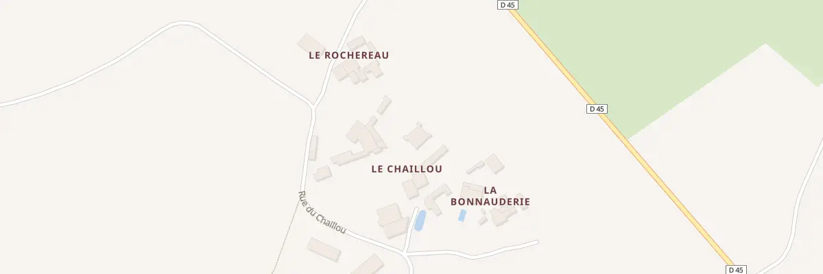 Plan du 3 Rue du Chaillou à Chey