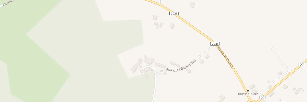 Plan du 2 Imp de la Côte à Brossac