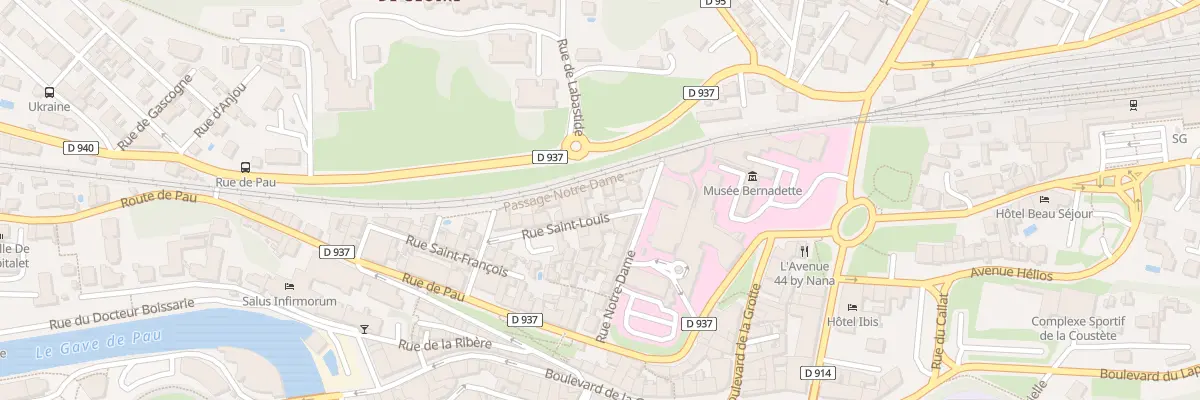 Plan du 6 Rue Saint Louis à Lourdes