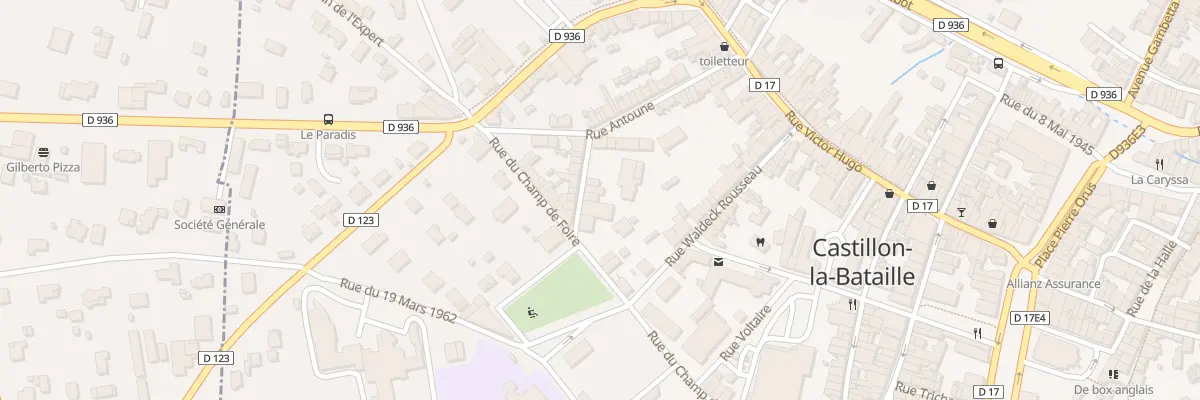 Plan du 9 Rue Veuve Marie Larquey à Castillon-la-Bataille