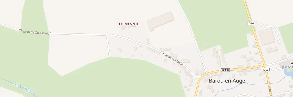 Plan du 11 Rue de la Mairie à Barou-en-Auge