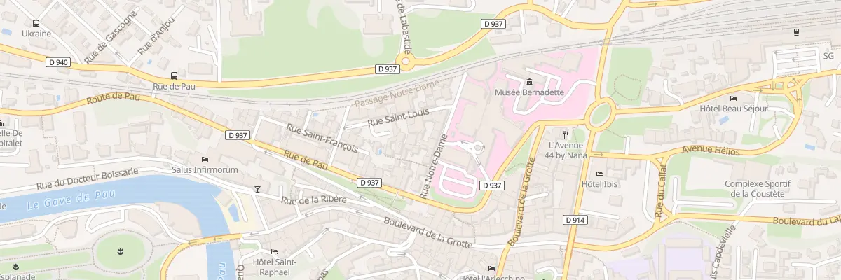 Plan du 7A Rue Notre Dame à Lourdes