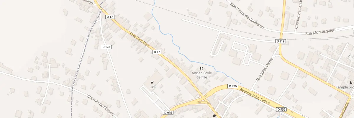 Plan du 36 Rue Paul Bert à Castillon-la-Bataille