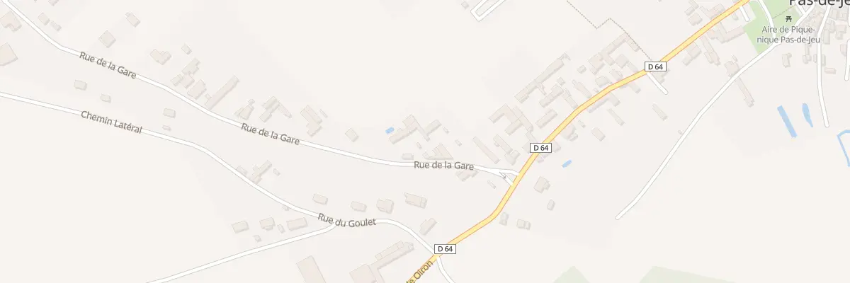 Plan du 6 Rue de la Gare à Pas-de-Jeu