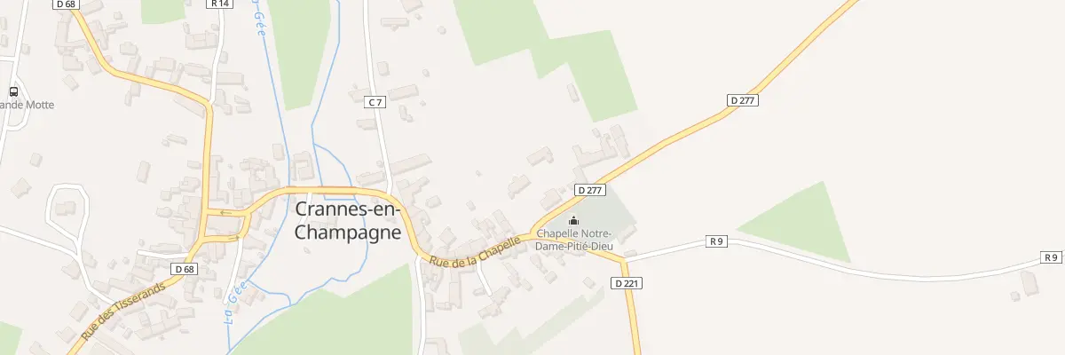 Plan du 1 Rue Thomas-francois Dalibard à Crannes-en-Champagne