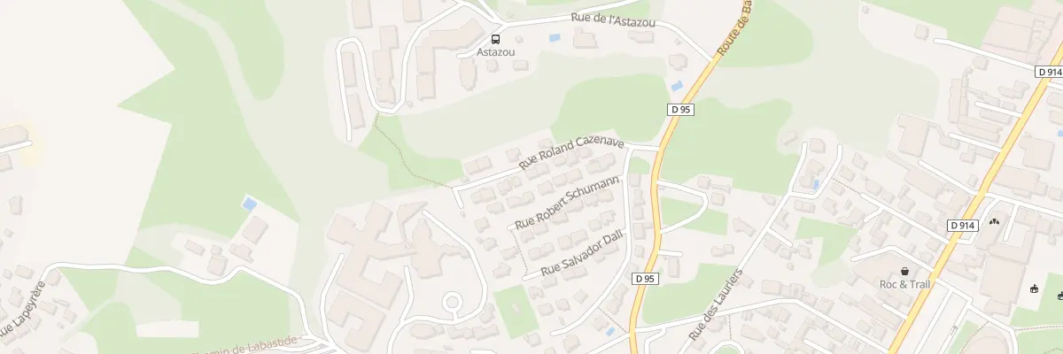 Plan du 9 Rue Roland Cazenave à Lourdes