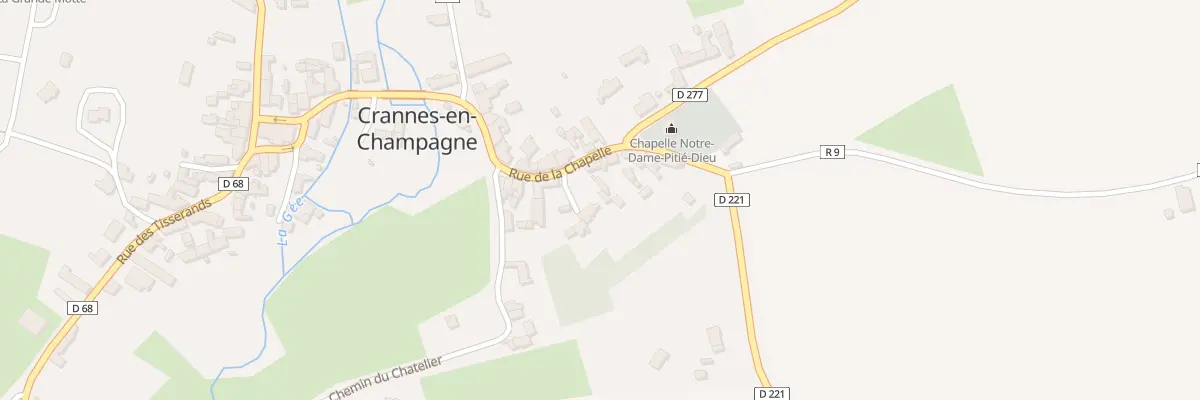 Plan du 1 Imp de la Chapelle à Crannes-en-Champagne