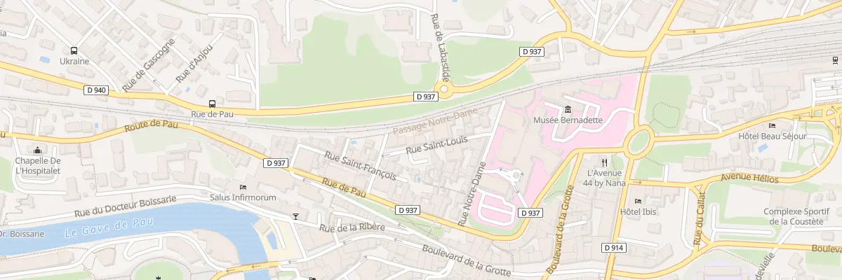 Plan du 14 Rue Saint Louis à Lourdes