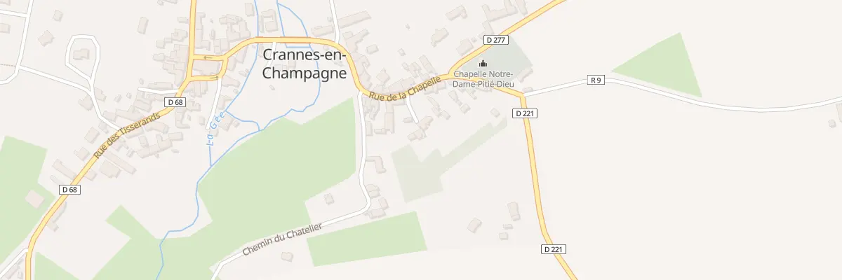 Plan du 2 Imp de la Chapelle à Crannes-en-Champagne
