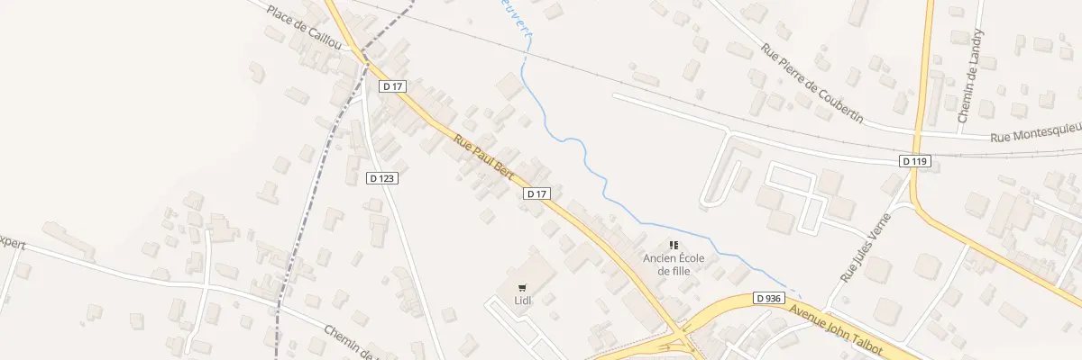 Plan du 9001 Rue Paul Bert à Castillon-la-Bataille