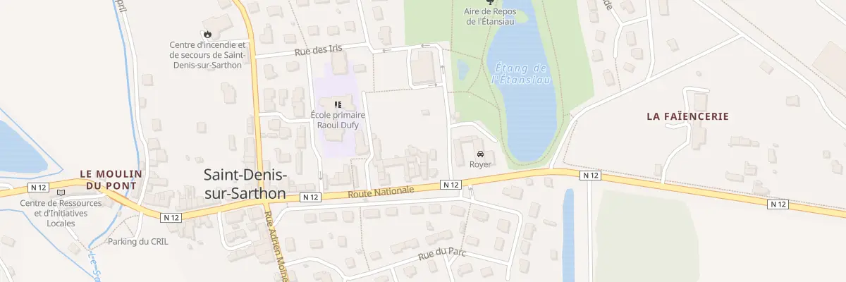 Plan du 228B Le Bourg à Saint-Denis-sur-Sarthon