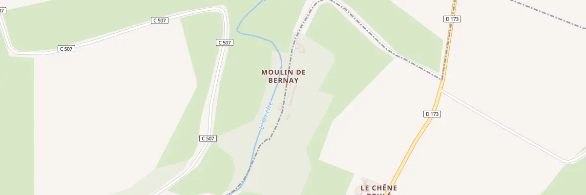 Plan du 5054A Le Moulin de Bernay à Montreuil-le-Chétif
