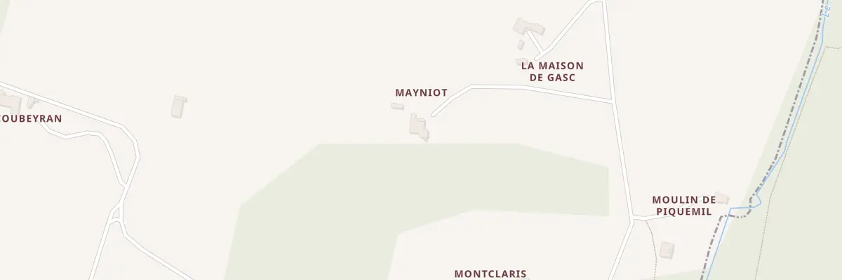 Plan du 1 Le Mayniot à Sigalens