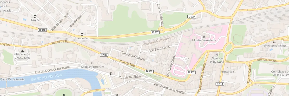 Plan du 20 Rue Saint Louis à Lourdes