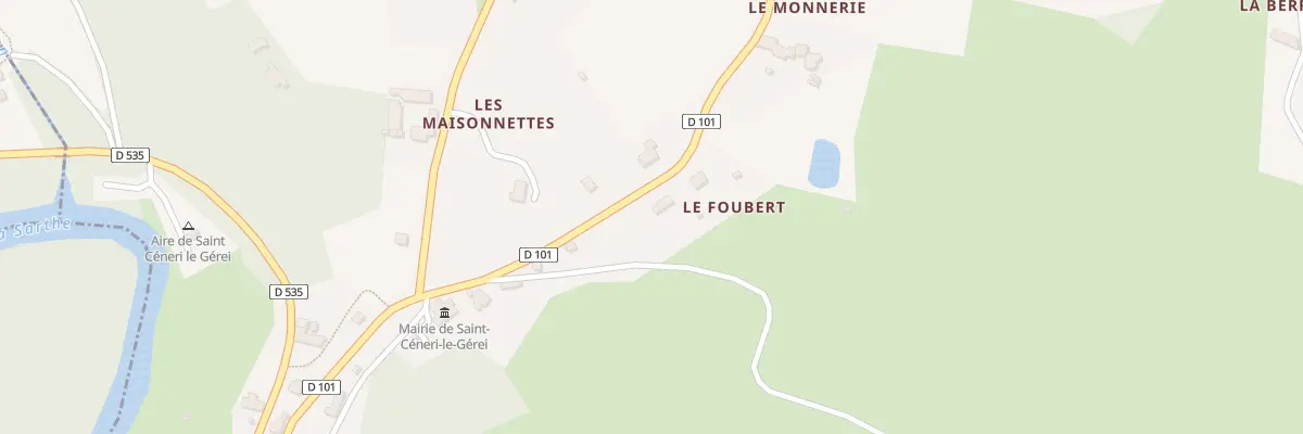 Plan du 57 Le Foubert à Saint-Céneri-le-Gérei