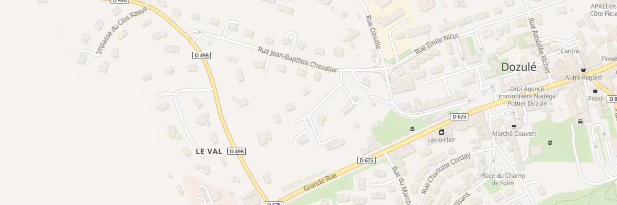 Plan du 1 Rue Albert Dubourg à Dozulé