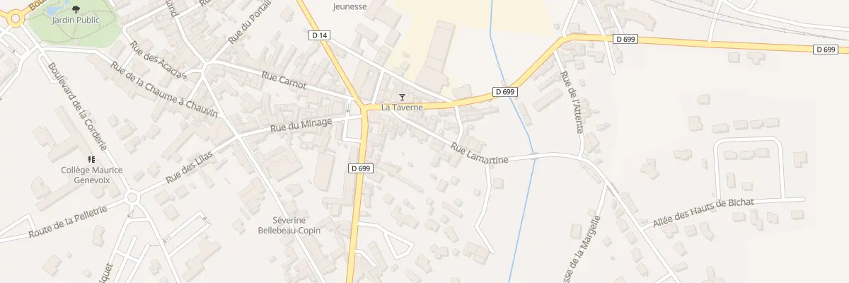 Plan du 8 Rue Lamartine à Châteauneuf-sur-Charente
