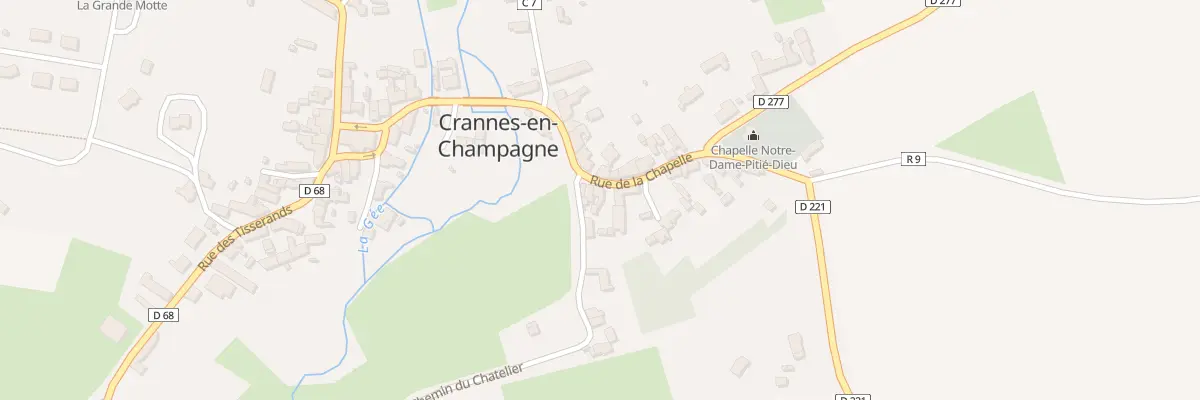 Plan du 4 Rue de la Chapelle à Crannes-en-Champagne