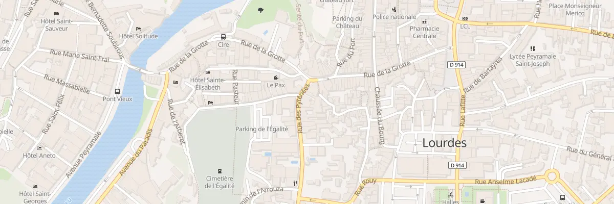Plan du 5 Rue des Pyrénées à Lourdes