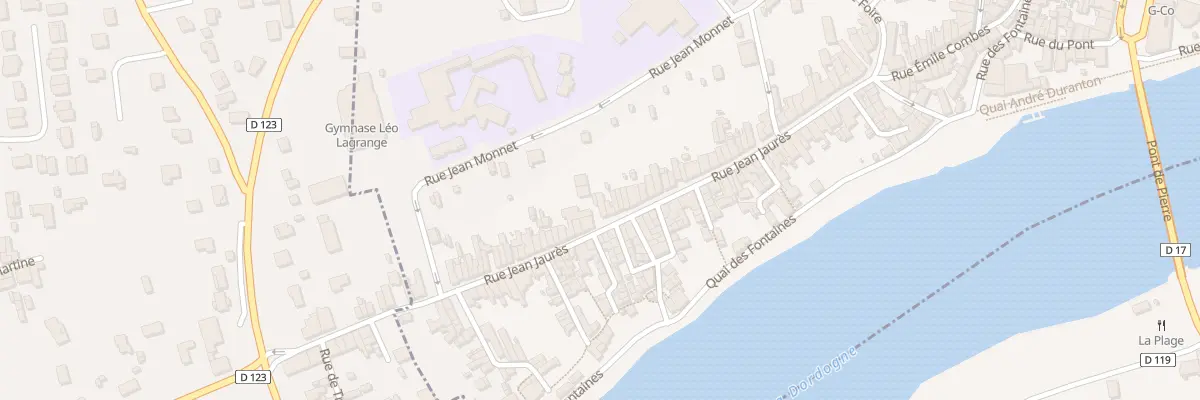 Plan du 68 Rue Jean Jaurès à Castillon-la-Bataille