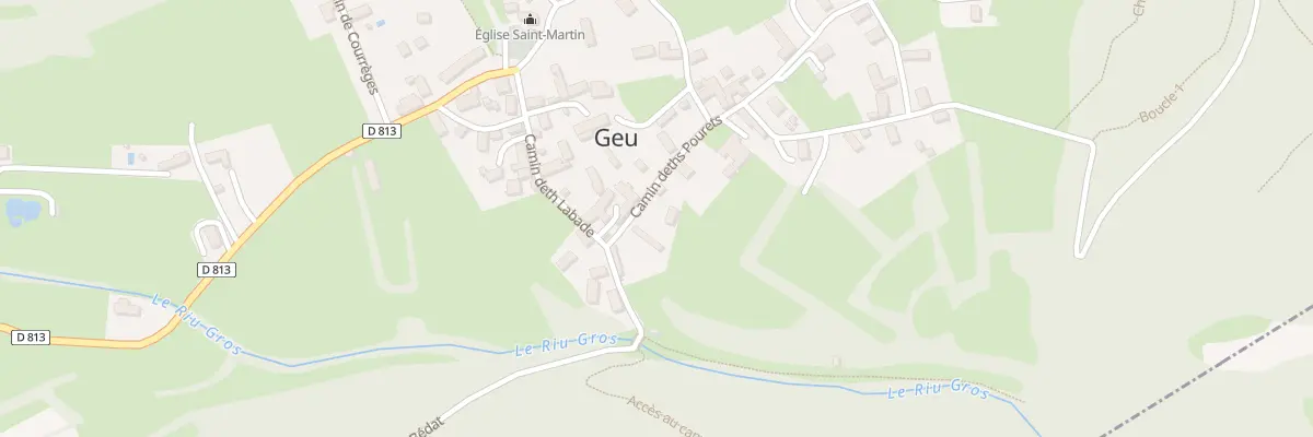 Plan du 4 Cami Deths Pourets à Geu