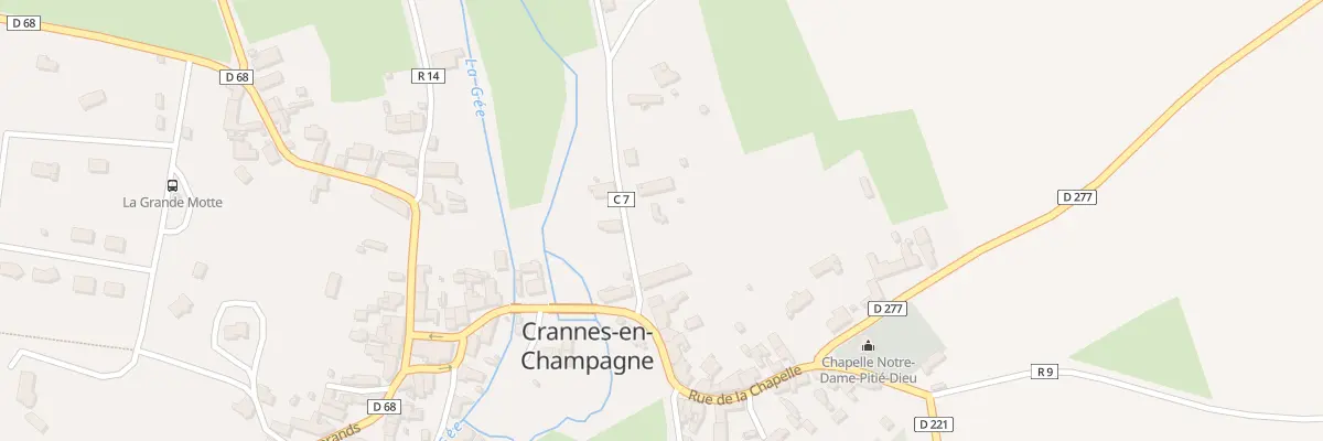 Plan du 4 Rue du Moulin à Vent à Crannes-en-Champagne