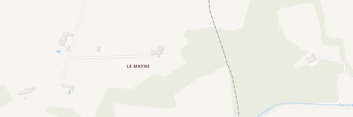Plan du 1 Le Mayne à Blasimon