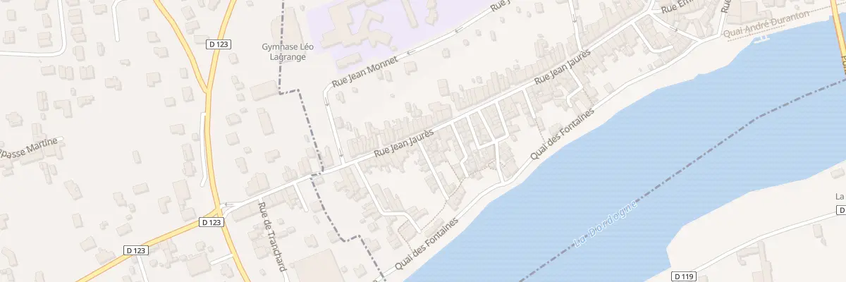 Plan du 87 Rue Jean Jaurès à Castillon-la-Bataille