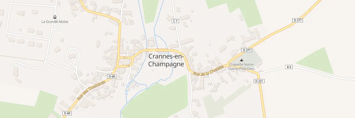 Plan du 2 Pl de la Mairie à Crannes-en-Champagne