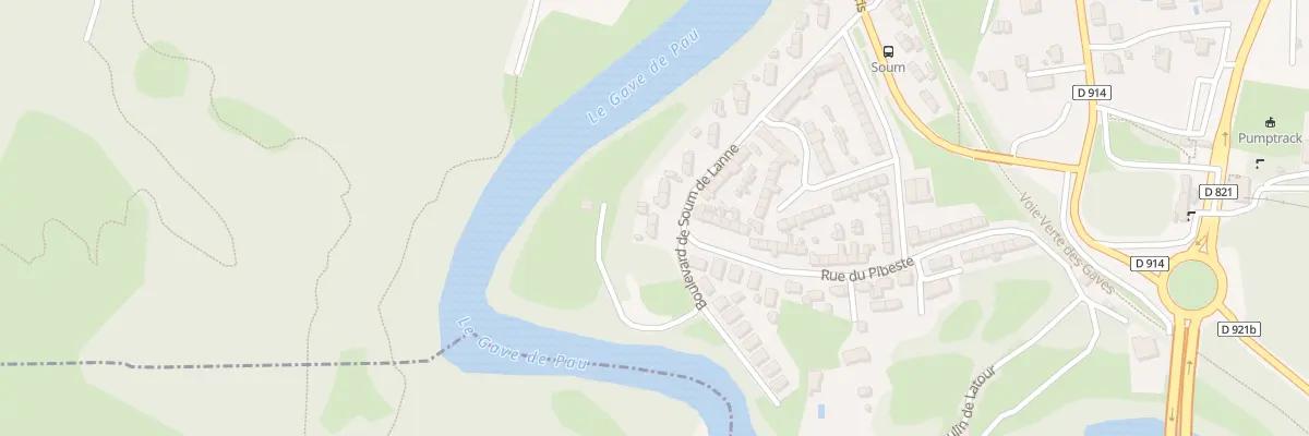 Plan du 32 Bd Soum de Lanne à Lourdes