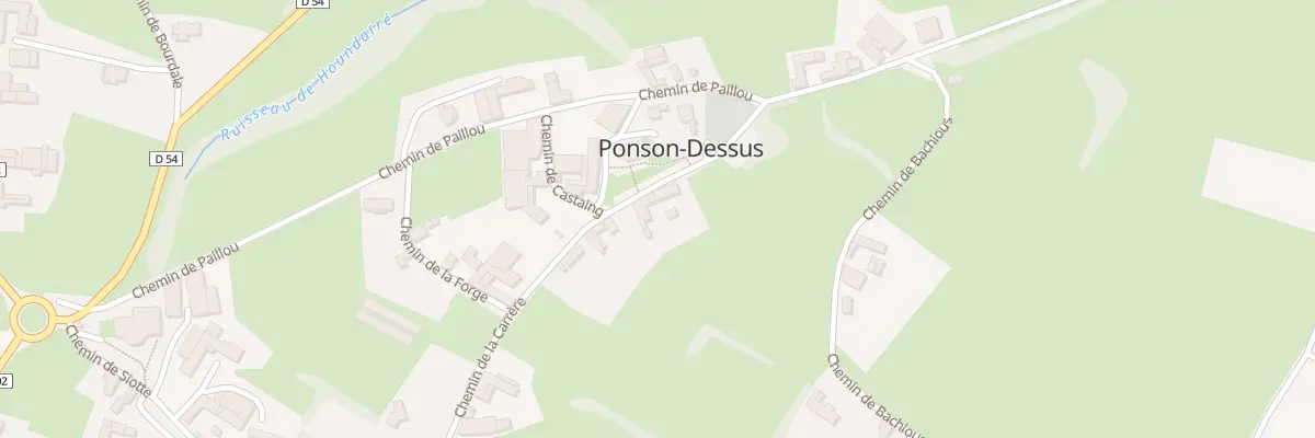 Plan du 28 Che de la Carrere à Ponson-Dessus