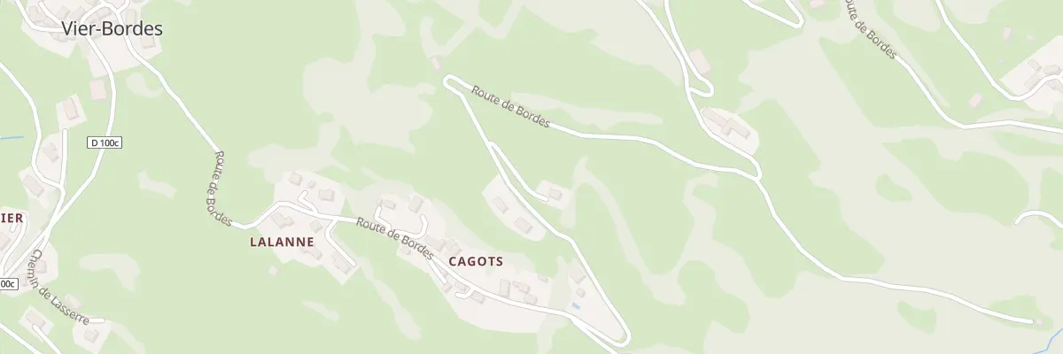 Plan du 32 Rte de Bordes à Vier-Bordes
