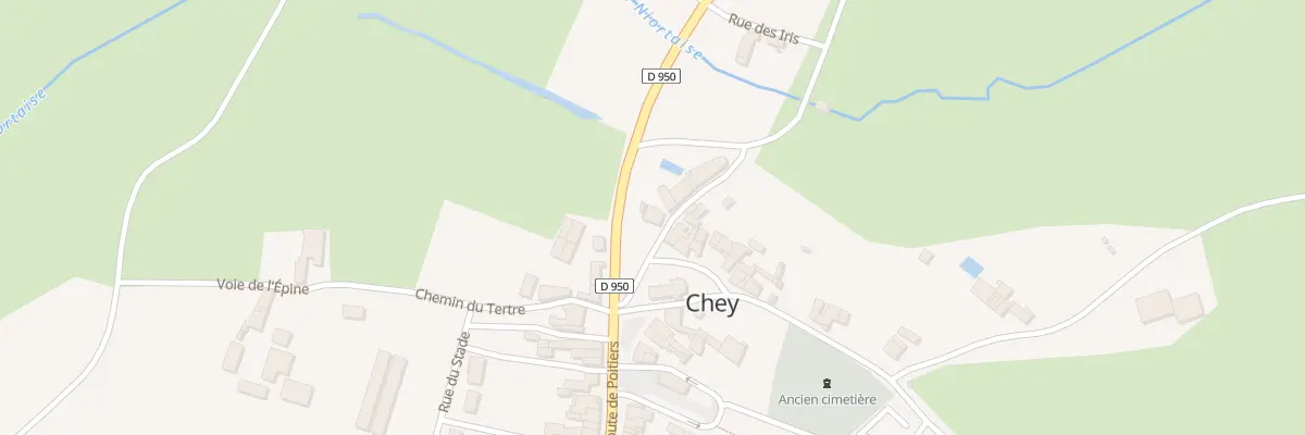 Plan du 1 Rue de la Fontaine à Chey
