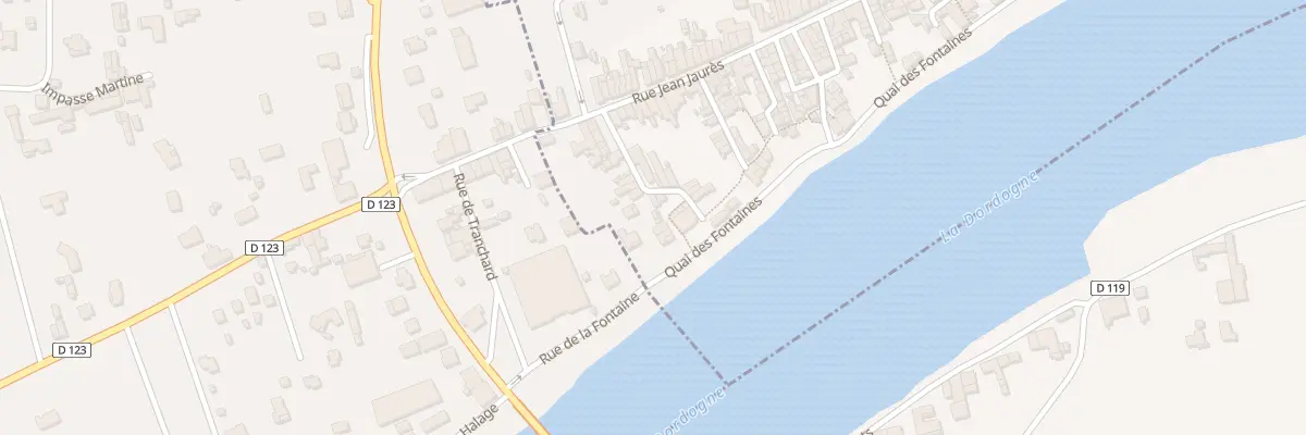 Plan du 18 Quart de la Marine à Castillon-la-Bataille