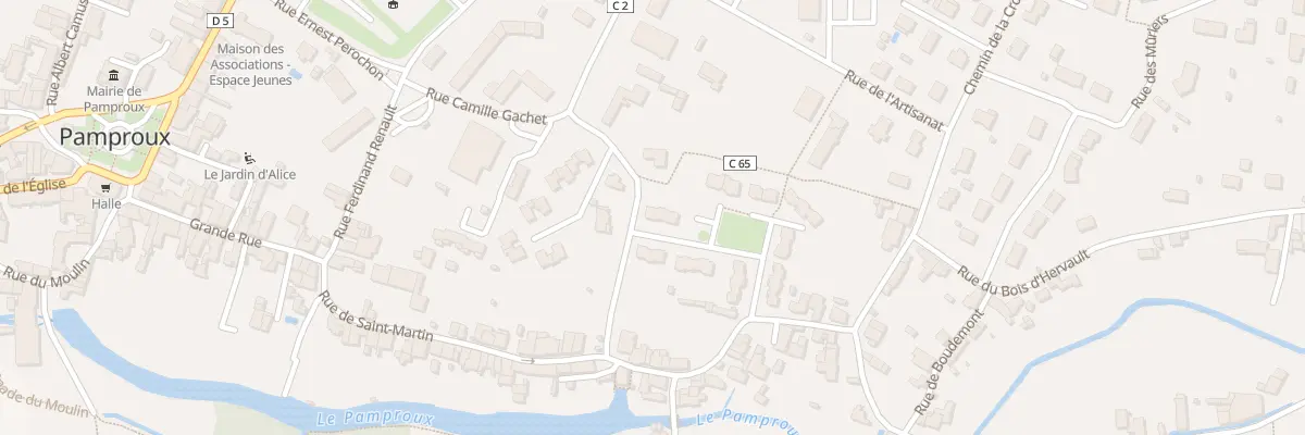 Plan du 1 Rue des Chamailleries à Pamproux