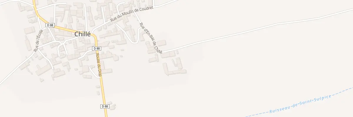 Plan du 5014 Rue d’En Bas de Chillé à Oradour
