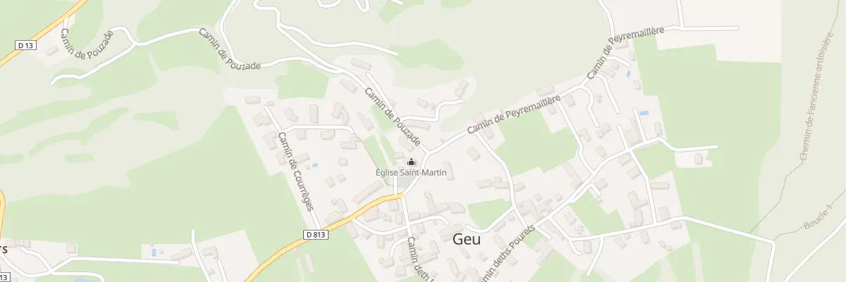 Plan du 2 Rue Camin de Pouzade à Geu