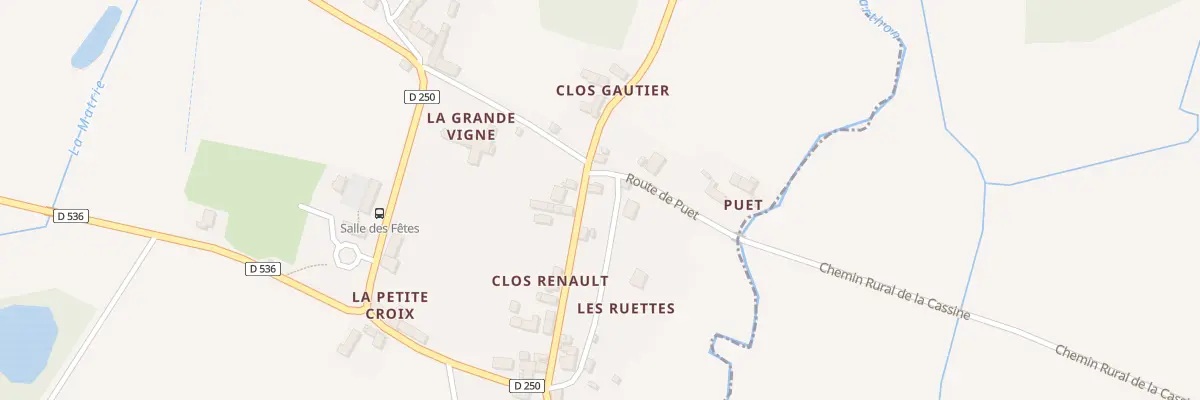 Plan du 166 Rte de la Motte Fortifiée à La Roche-Mabile