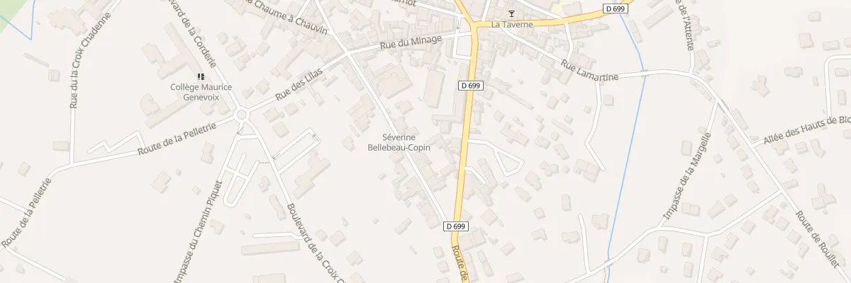 Plan du 13 Rue Alfred de Vigny à Châteauneuf-sur-Charente