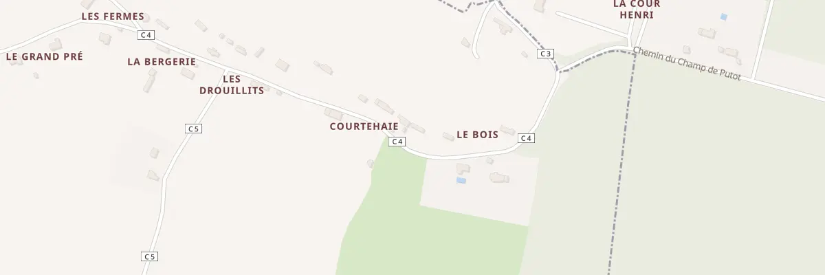 Plan du 1377 Che des Bonnements à Putot-en-Auge