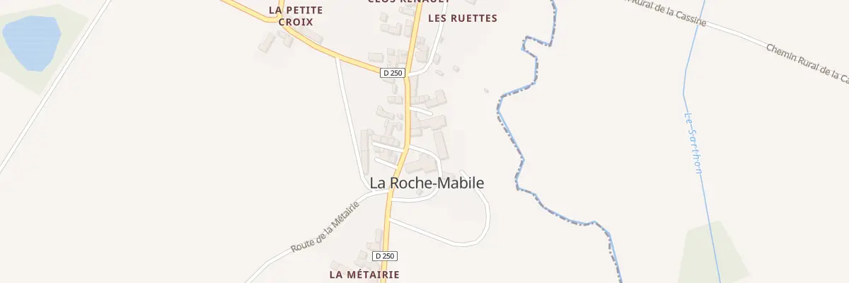 Plan du 50 Le Bourg à La Roche-Mabile