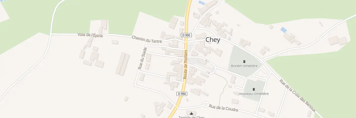 Plan du 53 Rte de Poitiers à Chey